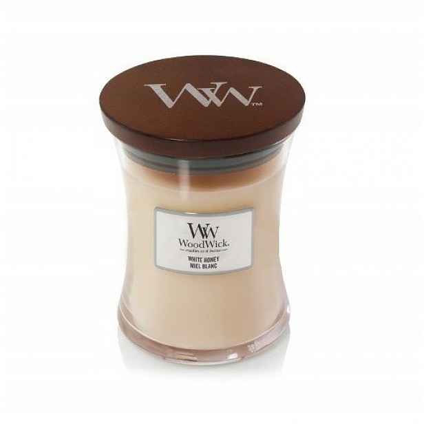 Střední svíčka White Honey Woodwick