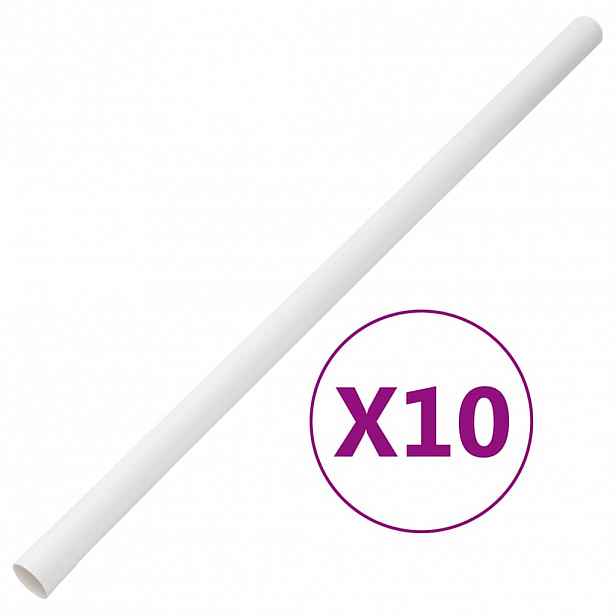 vidaXL Kabelové lišty s klipy Ø 32 mm 10 m PVC