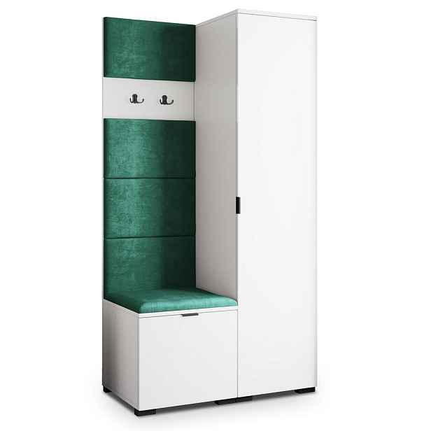 MASSENO MODERNÍ PŘEDSÍŇOVÁ SESTAVA LORI, 95/181/51 cm, bílá