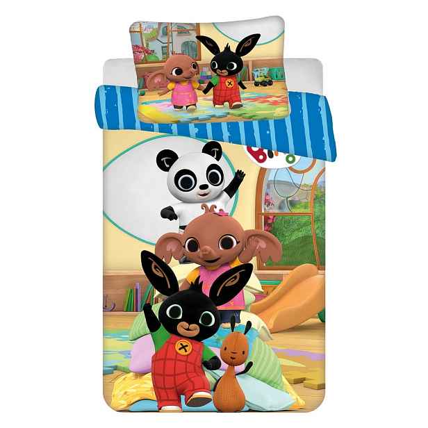 Bavlněné dětské povlečení do postýlky 100x135 cm Bing Bunny "Tower" – Jerry Fabrics