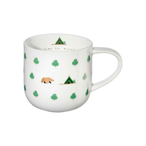 Porcelánová hrnek s motivem stromů 0,4 l COPPA ASA Selection - bílý