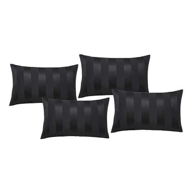 Saténové povlaky na polštáře v sadě 4 ks 75x50 cm So Soft Satin Stripe – Catherine Lansfield