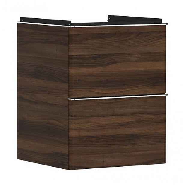 Skříňka pod umyvadlo bez umyvadla Hansgrohe Xelu Q 48x62,5x47,5 cm tmavý ořech 54022000