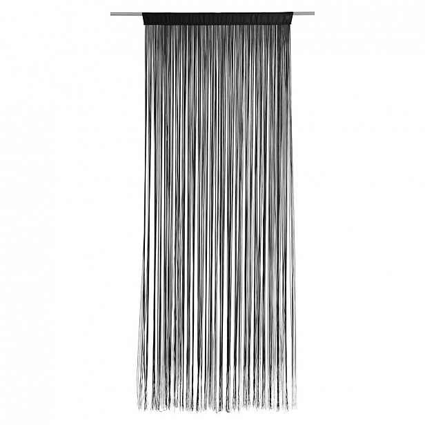 XXXLutz PROVÁZKOVÁ ZÁCLONA, černá, 90/245 cm Boxxx - Hotové závěsy - 007696000411
