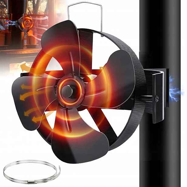 Krbový Ventilátor Termoelektrický Větráček Napájený Teplem Turbína