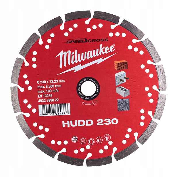 Diamantový kotouč Speedcross Hudd 230 mm Milwaukee 4932399822