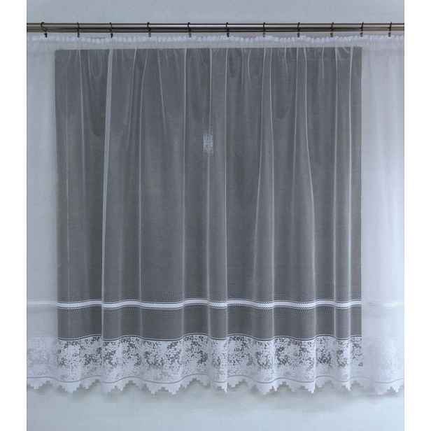 Mg Záclona žakár 618/371 Bílá 500X160 cm Hotová Obšitá Bt