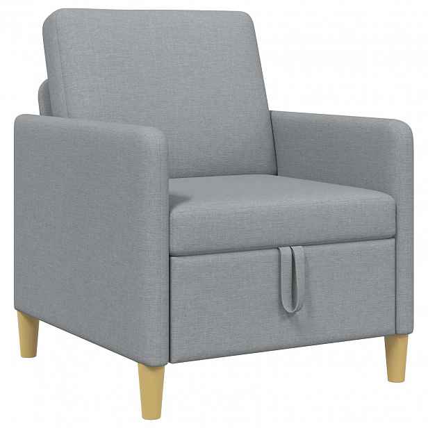 vidaXL Sofa s úložným prostorem Světle šedá 72 x 78 x 87 cm Polyester