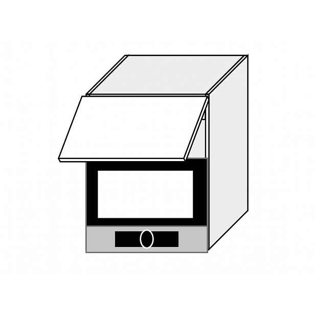 SILVER+, skříňka horní W2MK 60, korpus: grey, barva: sonoma