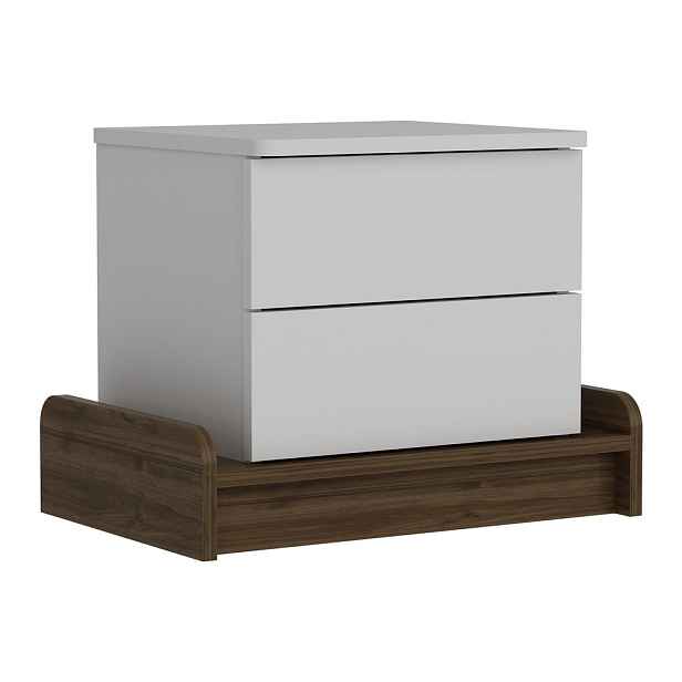 Bílý noční stolek Marina – Kalune Design