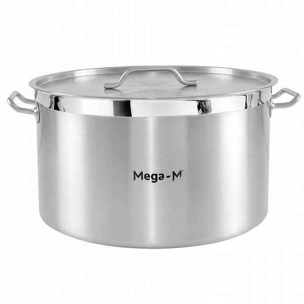Hrnec z nerezové oceli s poklicí 58 l, průměr 50 cm, střední Mega-M Pro