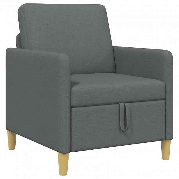 vidaXL Sofa s úložným prostorem Tmavě šedá 72 x 78 x 87 cm Polyester