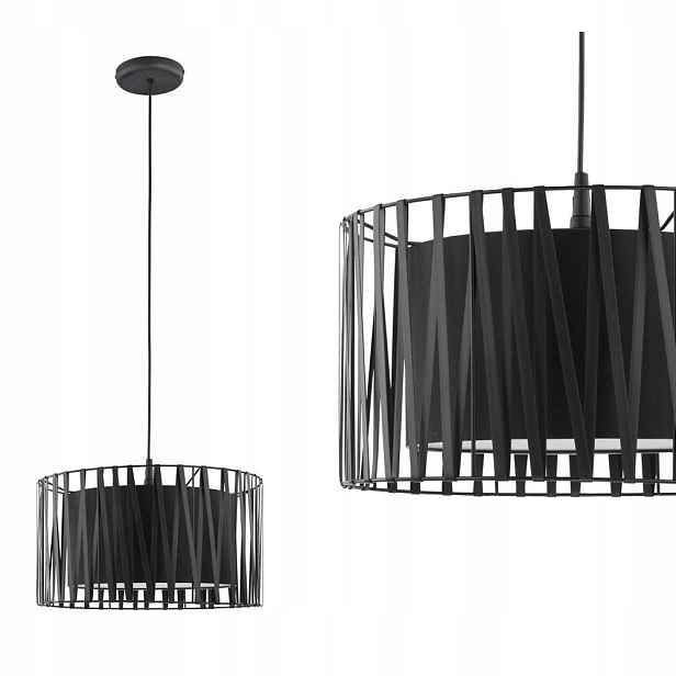 Závěsná stropní lampa Harmony Černá Moderní kov E27 Tk Lighting