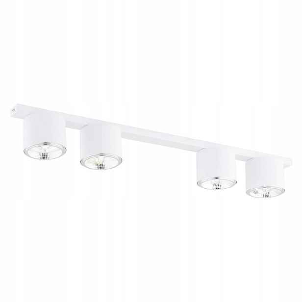 Stropní svítidlo čtyřnásobná bílá minimalistická lišta 90 cm 4 body Emibig