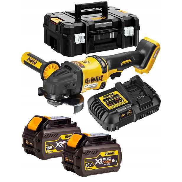 Bruska 125 FlexVolt 54V 2x6Ah DeWALT DCG418T2