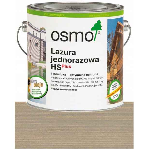 Osmo Jednorázová lazura Azurový olej Hs Plus Stříbrná Topola 9212 0,75L