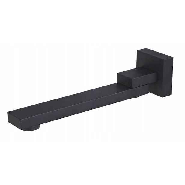 Laveo Kvadrato Výtokové Ramínko 259 mm Černá matná