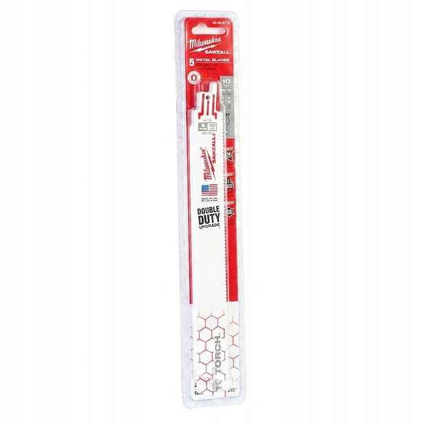 Pilový List 150mm 10TPI 5ks Dřevo Plast Bi-metalová Pila Milwaukee 48475092