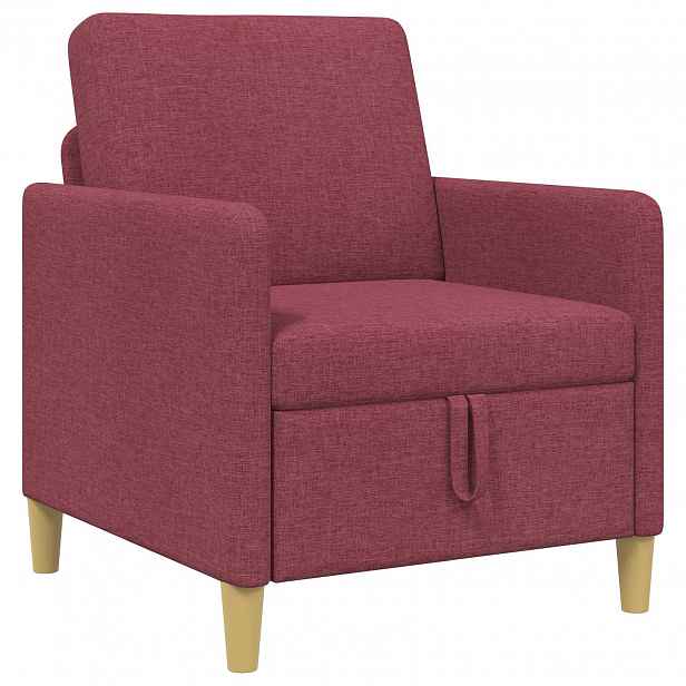 vidaXL Sofa s úložným prostorem Víno Červené 72 x 78 x 87 cm Polyester