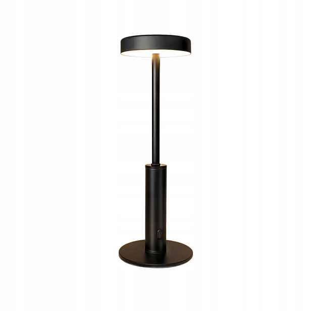 Noční lampa bezdrátová na stůl stmívatelná Led Rgb 5000 mAh černá