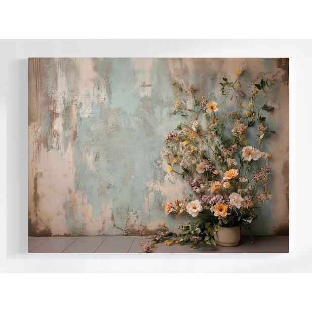 Plakát Kompozice Květiny Stěna Shabby Chic Boho 100x75