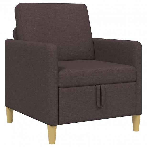 vidaXL Sofa s úložným prostorem Tmavě hnědá 72 x 78 x 87 cm Polyester