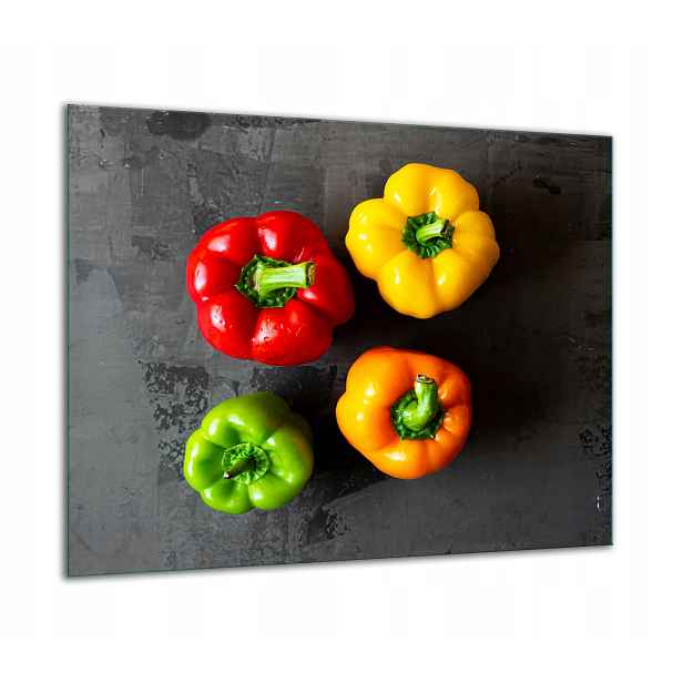 7v1 Skleněná Ochranná Deska Na Sporák 60x52 Paprika