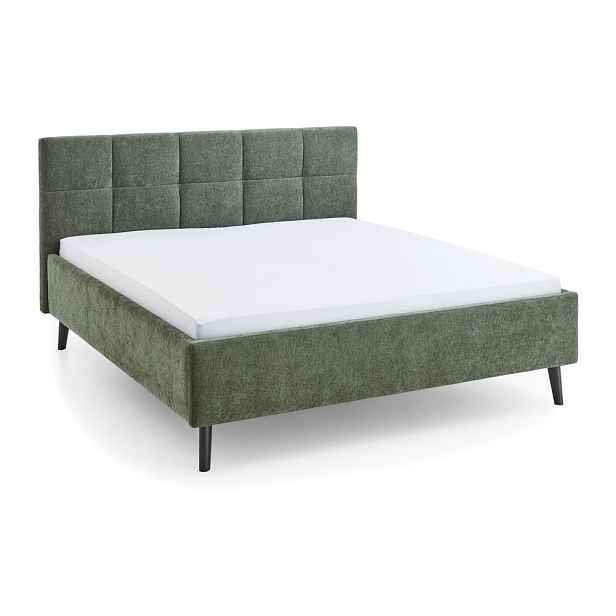 Khaki čalouněná dvoulůžková postel bez roštu 180x200 cm Nova – Meise Möbel