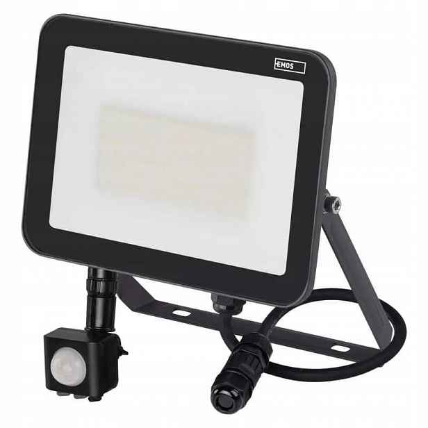 Led reflektor Inovo s pohybovým čidlem, 50W, antracit, neutrální bílá