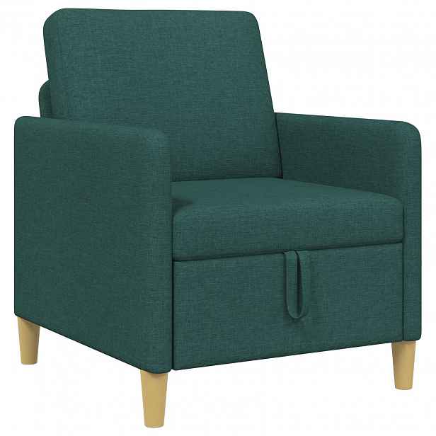 vidaXL Sofa s úložným prostorem Tmavě zelená 72 x 78 x 87 cm Polyester