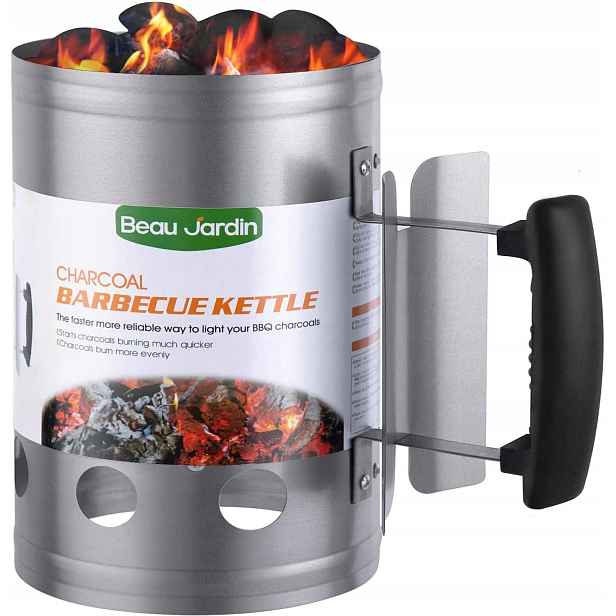 Krbový zapalovač pro gril Beau Jardin Rapidfire 28x18 cm Ocel držák