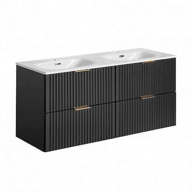 Petits-meubles DVOJUMYVADLO 120.4cm Adriel Matná černá