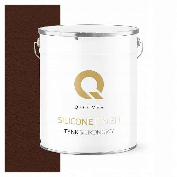 Silikonová Fasádní Omítka Hnědá Teplá Ral 8016 7 Kg Granulace 3.0 mm