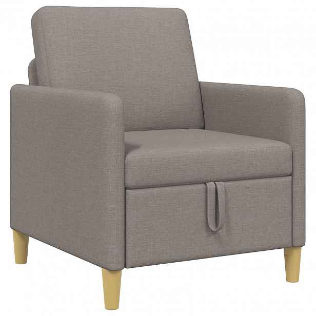 vidaXL Sofa s úložným prostorem Taupe 72 x 78 x 87 cm Polyester