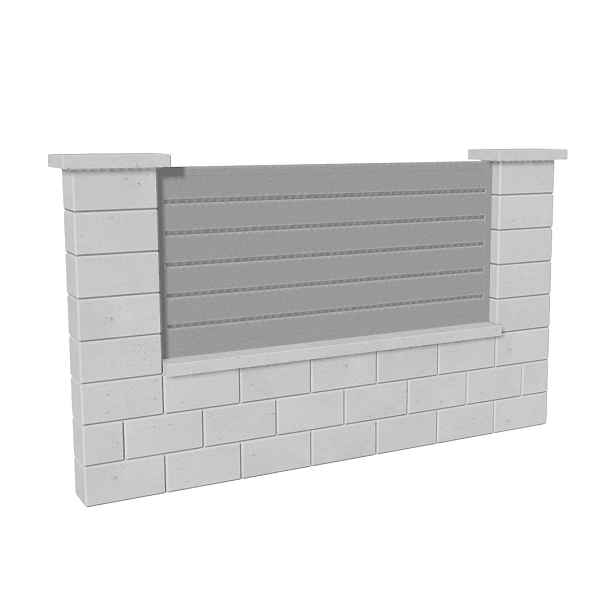 Výplň plotová DEKMETAL CANTO MMA96 white aluminium