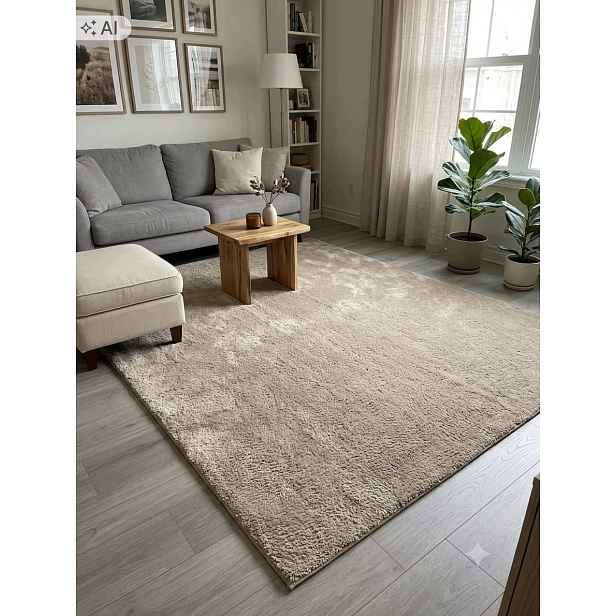 Koberec do obývacího pokoje 160 x 230 cm, vícebarevný, měkký vlas, plyšový