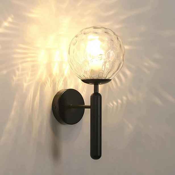 Elegantní nástěnné svítidlo Skleněná koule Nástěnná lampa
