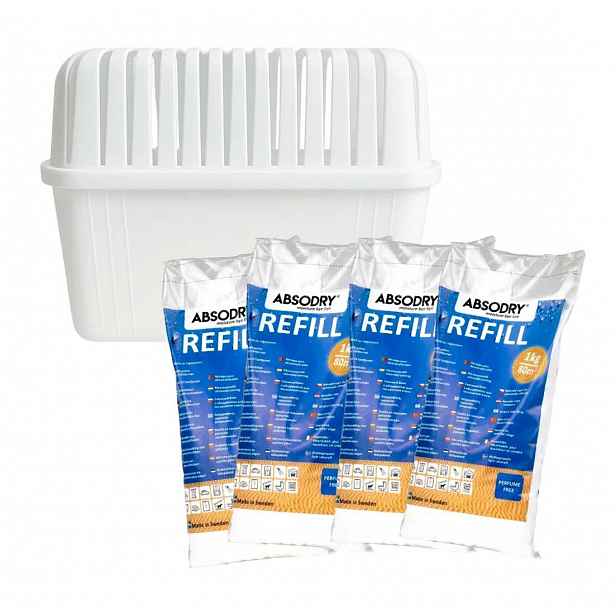 Everbrand Sweden - Pohlcovač vlhkosti Absodry Big, do 80 m3, 1000 g 414-ADTB4-VP-CZ