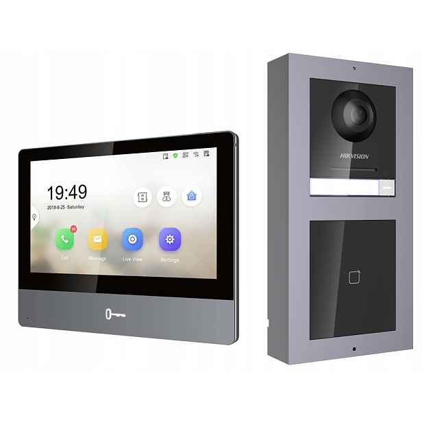 Ip Videotelefon Hikvision 7'' Ips Set Rfid Hd
