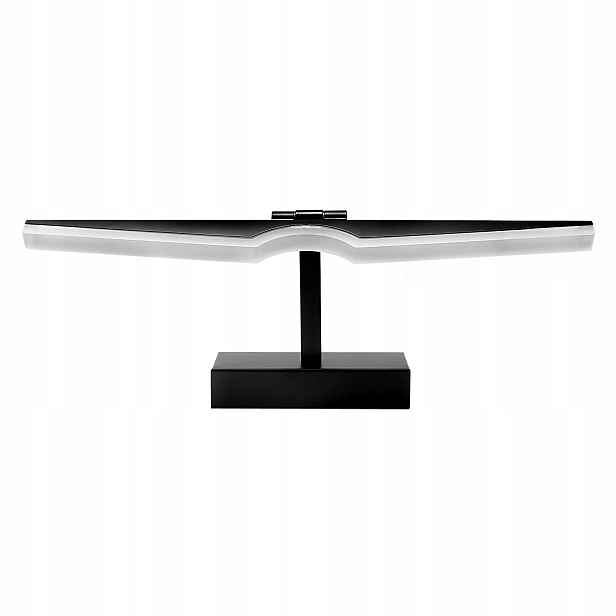 Led koupelnové nástěnné svítidlo černé 8W 40 cm, nástěnné