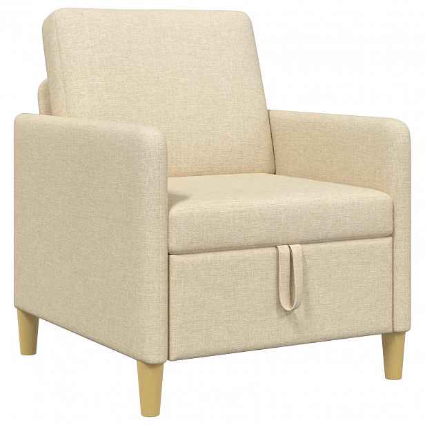 vidaXL Sofa s úložným prostorem Krémová 72 x 78 x 87 cm Polyester