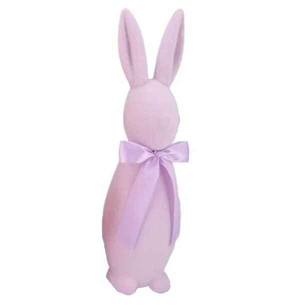 Fialkový veliký zajíc s mašlí Bunny Easter Flock XL - 20*20*70 cm daan kromhout