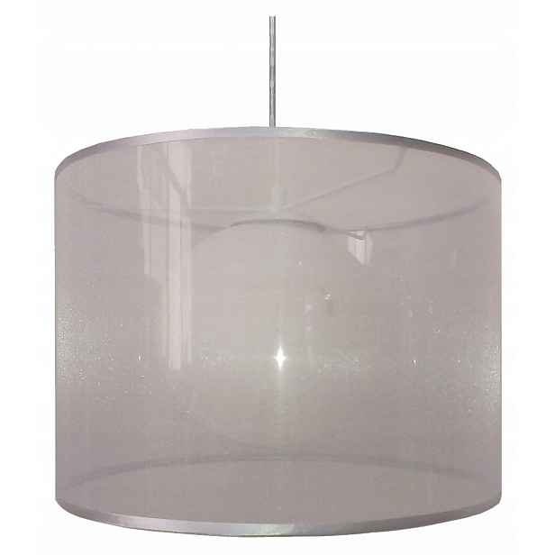 Stříbrná závěsná lampa E27 Chicago Candellux