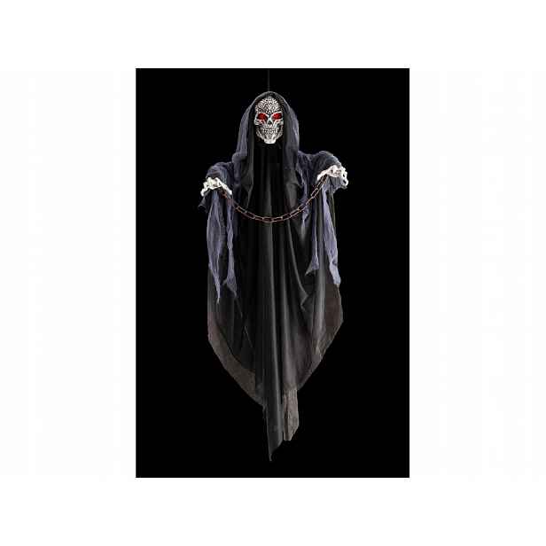 Závěsná dekorace Kostra v řetězech Halloween 120 cm
