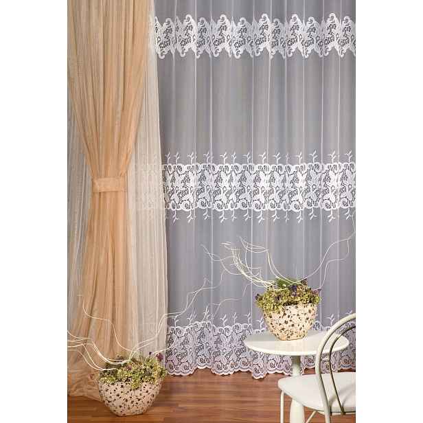 Mg Záclona 45210 Bílá 250x250 cm hotová s páskou M