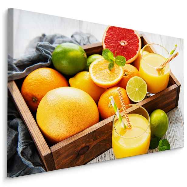Moderní obraz na plátně do kuchyně Ošatka Citrusů Varianta: 40x30