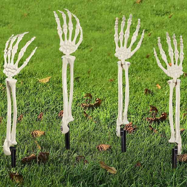 Skeletové Ruce Halloween Dekorace Zombie Hřbitov Rekvizity 2 Páry