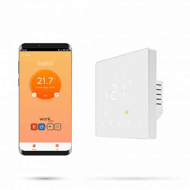 Termostat Pokojový regulátor Zigbee Tuya PRO3 Bílý