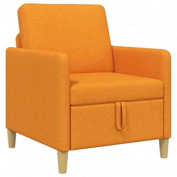 vidaXL Sofa s úložným prostorem Tmavě žlutá 72 x 78 x 87 cm Polyester