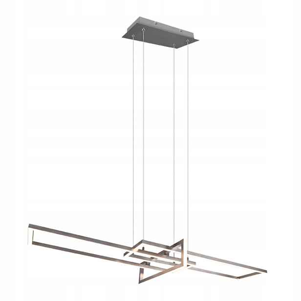 Závěsná lampa nad stůl geometrická stříbrná Trio